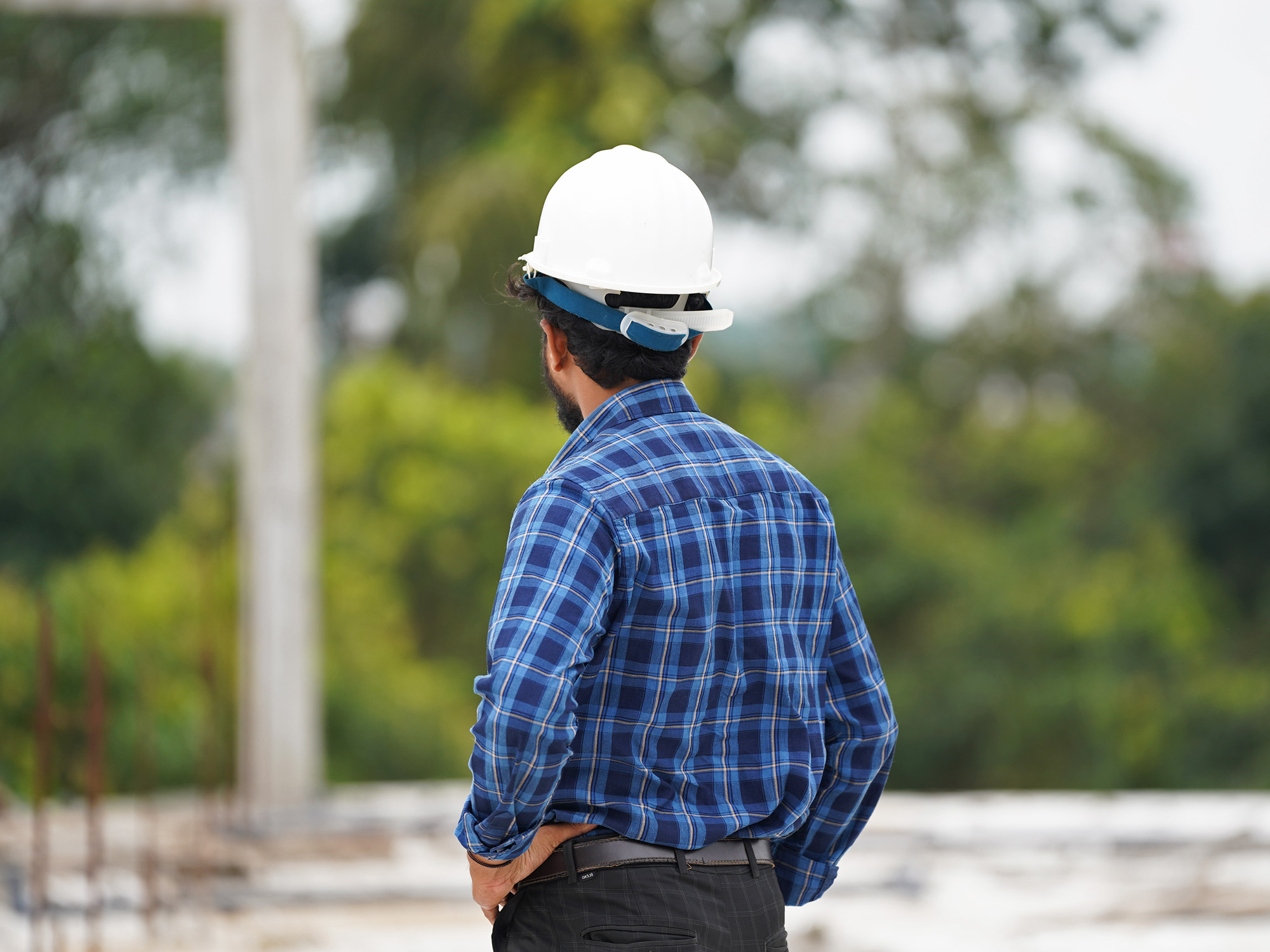 Construction team at work